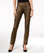 Inc International Concepts Metallic Skinny Jeans, Only At Macy's