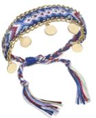 I.n.c. Gold-tone Multicolor Braided Friendship Bracelet, Created For Macy's