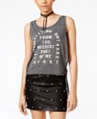 2 Kuhl Juniors' Graphic Tie-hem Tank Top