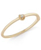 Kate Spade New York Gold-tone Crystal Knot Bangle Bracelet