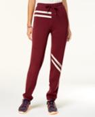 Jessica Simpson The Warm Up Striped Logo Sweatpants