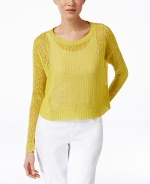 Eileen Fisher Linen Knit Box Top