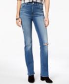 M1858 Marly Ripped High-rise Bootcut Jeans