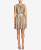 Cece Sequin Fit & Flare Dress