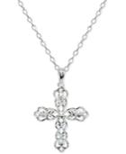 Giani Bernini Filigree Cross Pendant Necklace In Sterling Silver, 16 + 2 Extender, Created For Macy's
