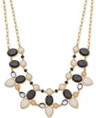 Inc International Concepts Gold-tone Multi-stone And Crystal Collar Necklace, Only At Macy's