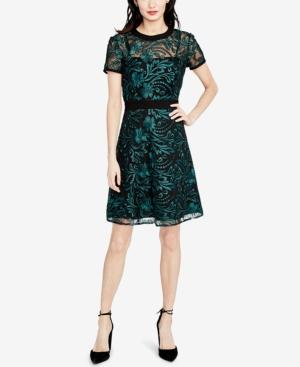 Rachel Rachel Roy Embroidered Fit & Flare Dress