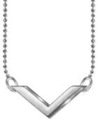 Alex Woo V Pendant Necklace In Sterling Silver