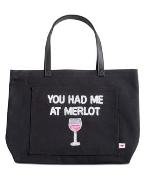 Bow & Drape You Had Me At Merlot Extra-large Tote