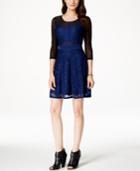 Material Girl Juniors' Illusion Lace Cutout Dress, Only At Macy's