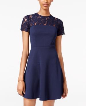 Xoxo Juniors' Lace-yoke Fit & Flare Dress