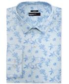 Bar Iii Men's Slim-fit Stretch Easy Care Print Dress Shirt, Only At Macy's