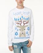 American Rag Men's Light It Up Hanukkah Sweater, Created For Macy's