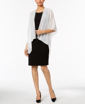 Calvin Klein Multi-stone Chiffon Cape