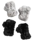 Surell Fingerless Rabbit Fur Gloves
