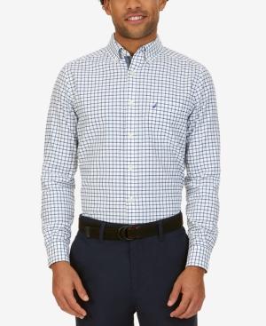 Nautica Men's Classic-fit Tattersall Cotton Long-sleeve Shirt