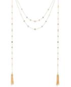 Inc International Concepts Gold-tone Multi-layer Illusion Tassel Necklace, Only At Macy's