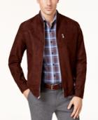 Tasso Elba Men's Suede Bomber Jacket, Created For Macy's