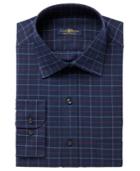 Club Room Men's Classic/regular Fit Twill Tattersall Dress Shirt, Created For Macy's