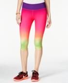Material Girl Active Juniors' Ombre Cropped Leggings, Only At Macy's