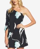 1.state One-shoulder Cinched-sleeve Dress