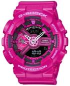 G-shock Women's Analog-digital Dark Pink Bracelet Watch 49x46mm Gmas110mp-4a3