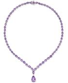 Amethyst (28 Ct. T.w.) Statement Necklace In Sterling Silver