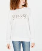 Rebellious One Juniors' Blessed Graphic-print Top