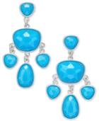 Charter Club Glossy Stone Chandelier Earrings, Created For Macy's