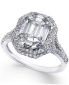 Diamond Bridal Ring (1-1/2 Ct. T.w.) In 14k White Gold