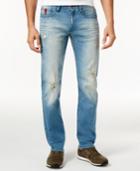 Armani Exchange Men's Destructed Straight-leg Jeans