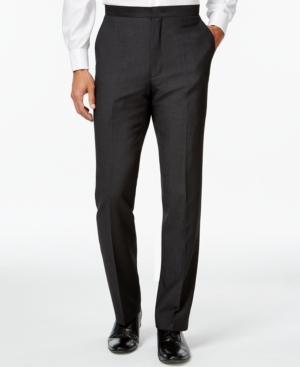 Ryan Seacrest Distinction Slim-fit Gray Textured Tuxedo Pants, Only At Macy's