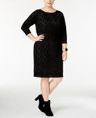 Calvin Klein Plus Size Perforated Sweater Dress