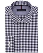 Tommy Hilfiger Men's Slim-fit Navy Gingham Dress Shirt