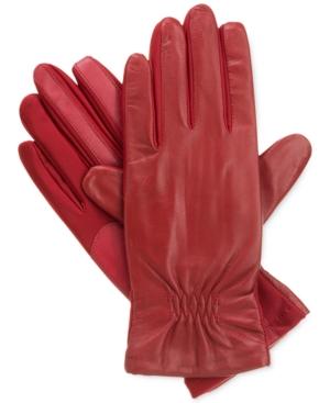 Isotoner Signature Smartouch Stretch Leather Tech Gloves