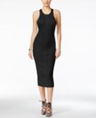 Guess Lane Ribbed-contrast Midi Sweater Dress