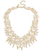M. Haskell For Inc International Concepts Gold-tone Imitation Pearl And Crystal Statement Necklace, Created For Macy's