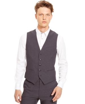 Kenneth Cole Reaction Five-button Grid Vest