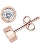 Diamond Bezel Stud Earrings (1/4 Ct. T.w.) In 14k Gold (also Available In 14k Rose Gold And 14k White Gold)