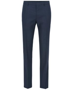 Boss Men's Slim-fit Piped Virgin Wool Dress Pants