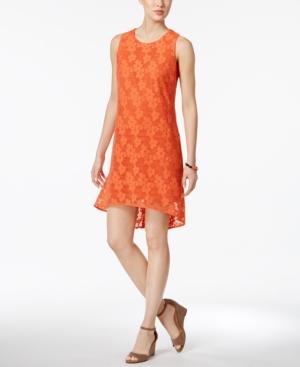 Nine West Floral Current High-low Shift Dress