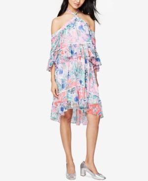 Rachel Rachel Roy Printed Cold-shoulder Dress