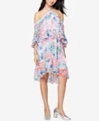 Rachel Rachel Roy Printed Cold-shoulder Dress