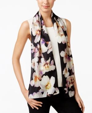 Echo Dazzling Orchid Silk Oblong Scarf