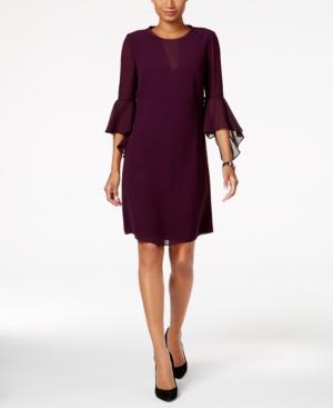 Vince Camuto Fluttery Bell-sleeve Dress