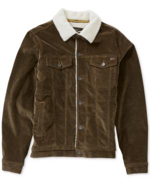 Billabong Men's Corduroy Faux Sherpa Jacket