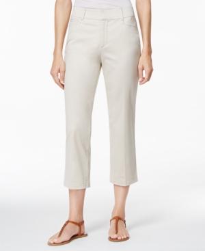 Jm Collection Cropped Twill Capri, Only At Macy's