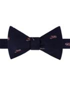 Tommy Hilfiger Men's Airplane Self-tie Silk Bow Tie
