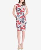 Tommy Hilfiger Printed Scuba Sheath Dress