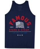 Famous Stars And Straps Men's Live Free Graphic-print Logo Cotton Tank